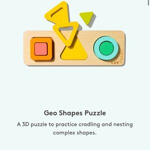 Lovevery Geo Shapes Puzzle - Montessori style toy
